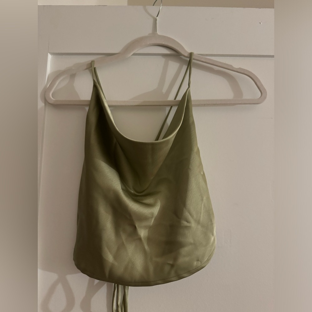 12th Tribe Satin Cowl Neck shirt